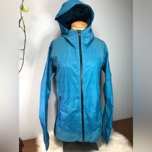 Columbia Hooded Rain Wind Jacket Omni Tech Lining